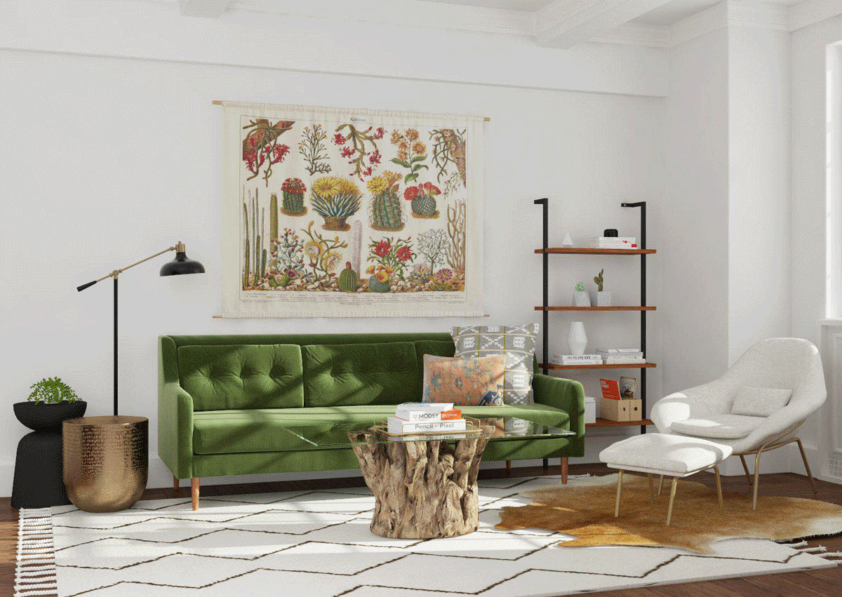 thiết kê nội thất, phong cách nội thất Modern Rustic