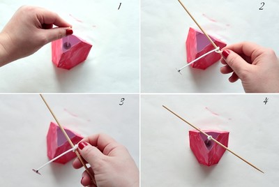 5 bước đơn giản tự chế nến thơm cực độc đáo - dùng sơn phủ kín