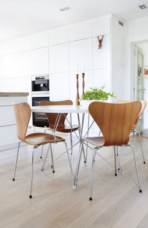 Thiết kế phòng ăn phong cách Đan Mạch với ghế Series 7
