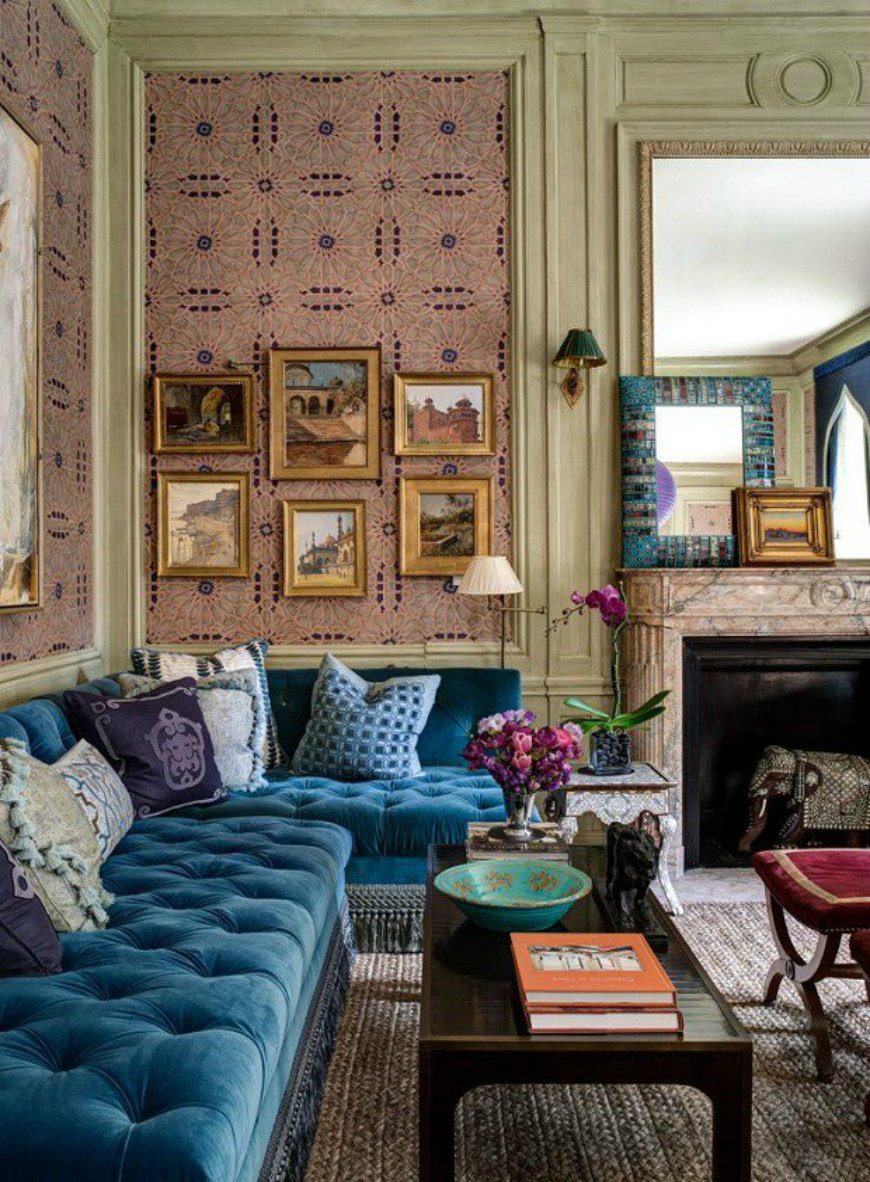 11 lý do bạn nên chọn sofa màu xanh đậm cổ điển