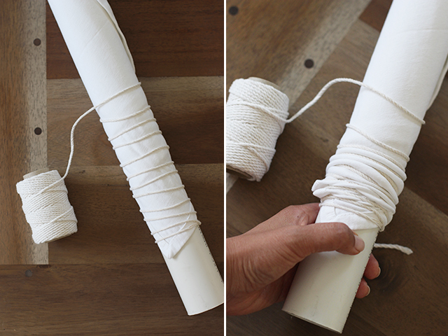 Hướng dẫn cách tự cuộn vải để nhuộm tại nhà